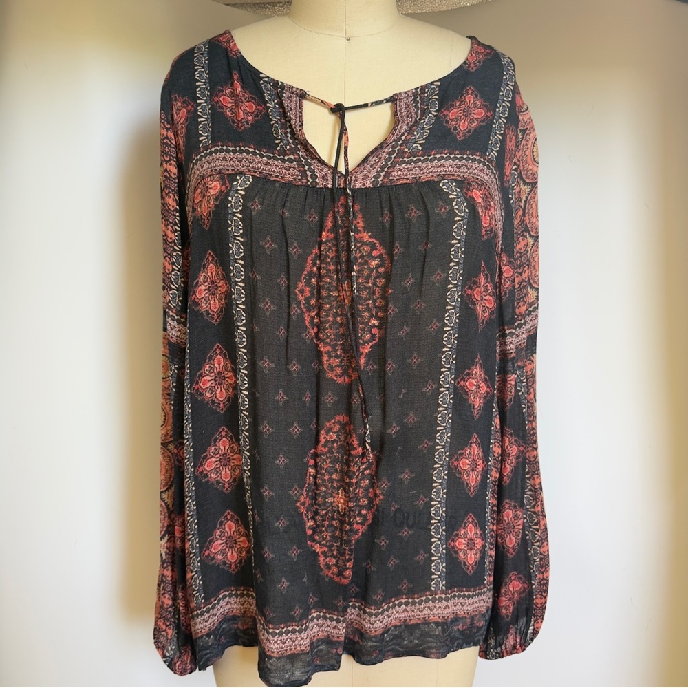Lucky Brand Bohemian Top Size L